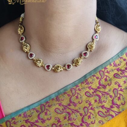 High Quality Matt Finishing Peacock Necklace